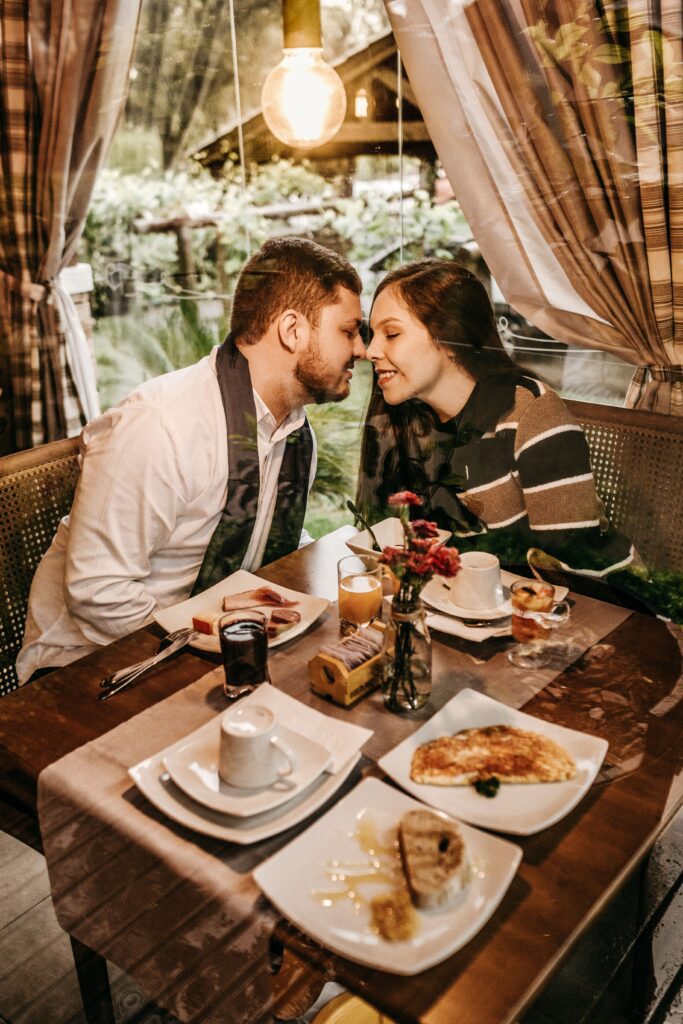 3rd Date Ideas Couple looking into each others ideas