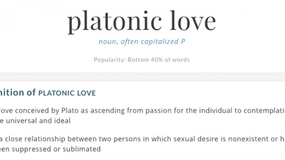 Platonic relationship non What Is