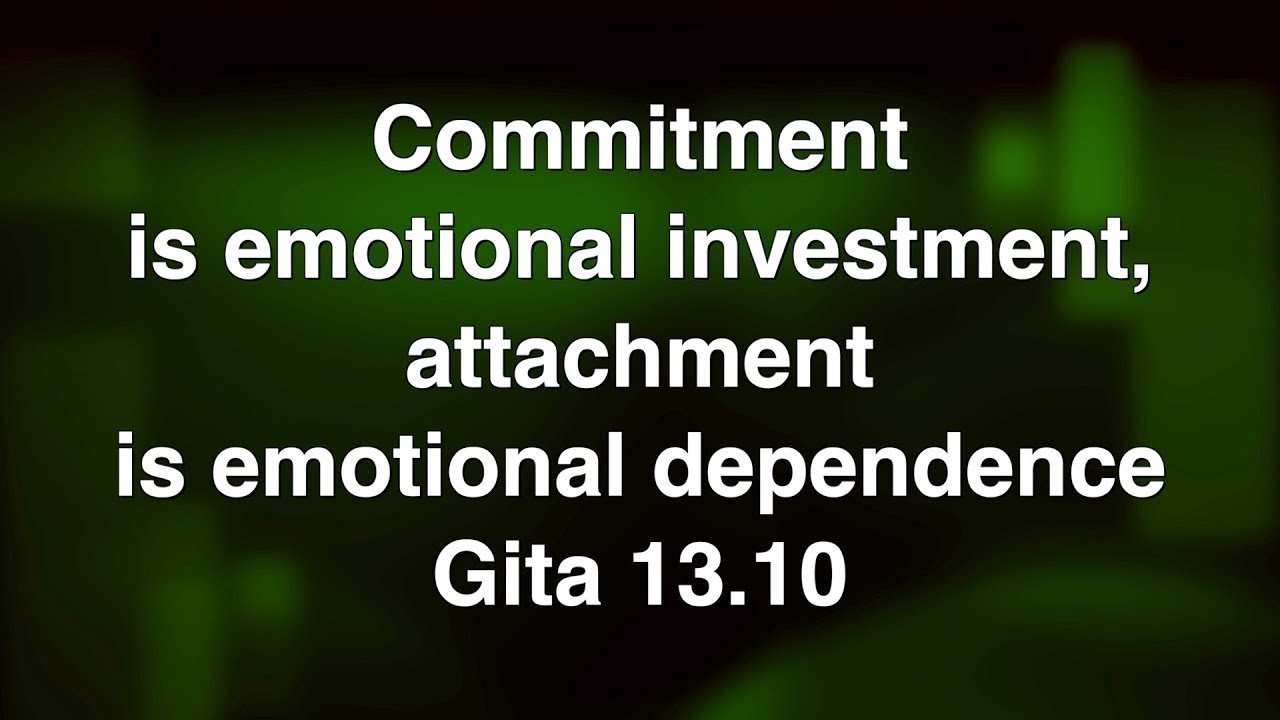 emotional investment examples