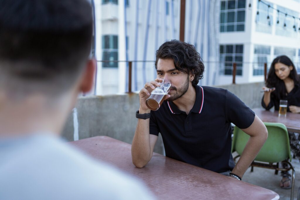 Man with low self esteem thinking I wish I was more attractive
