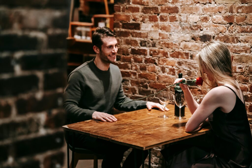 man on a date