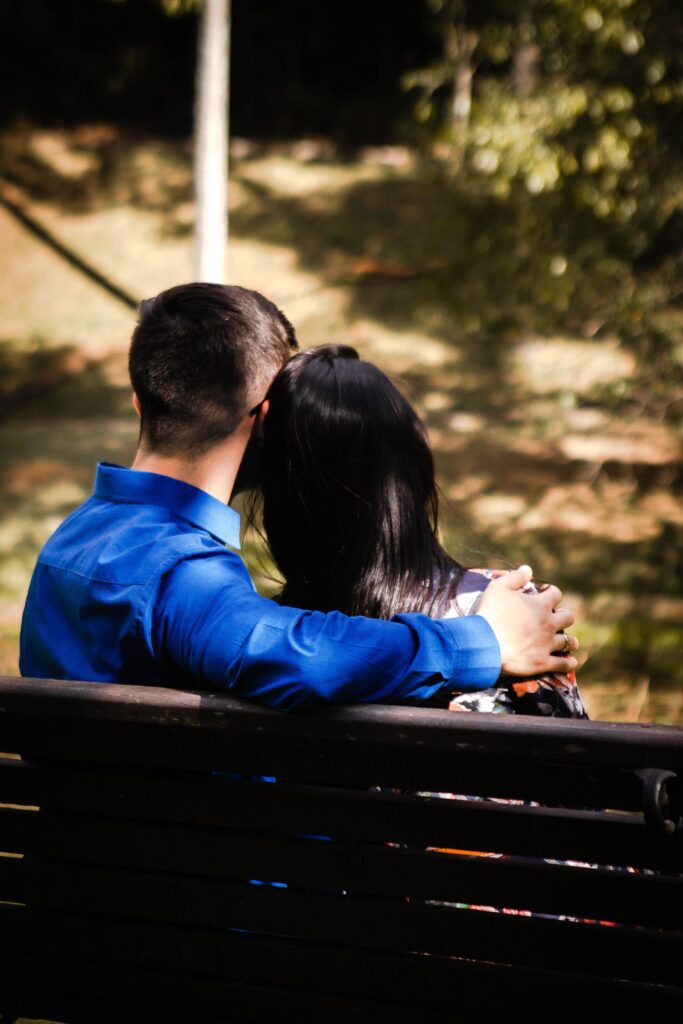 couples therapy belsize park couple hugging in park