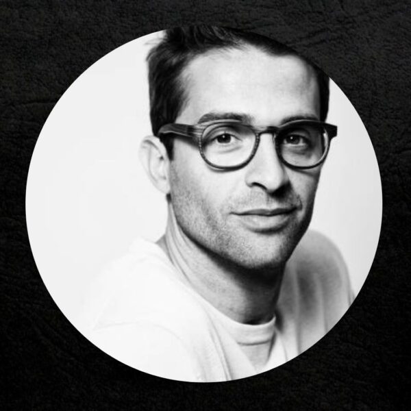 Good looking glasses guy in studio