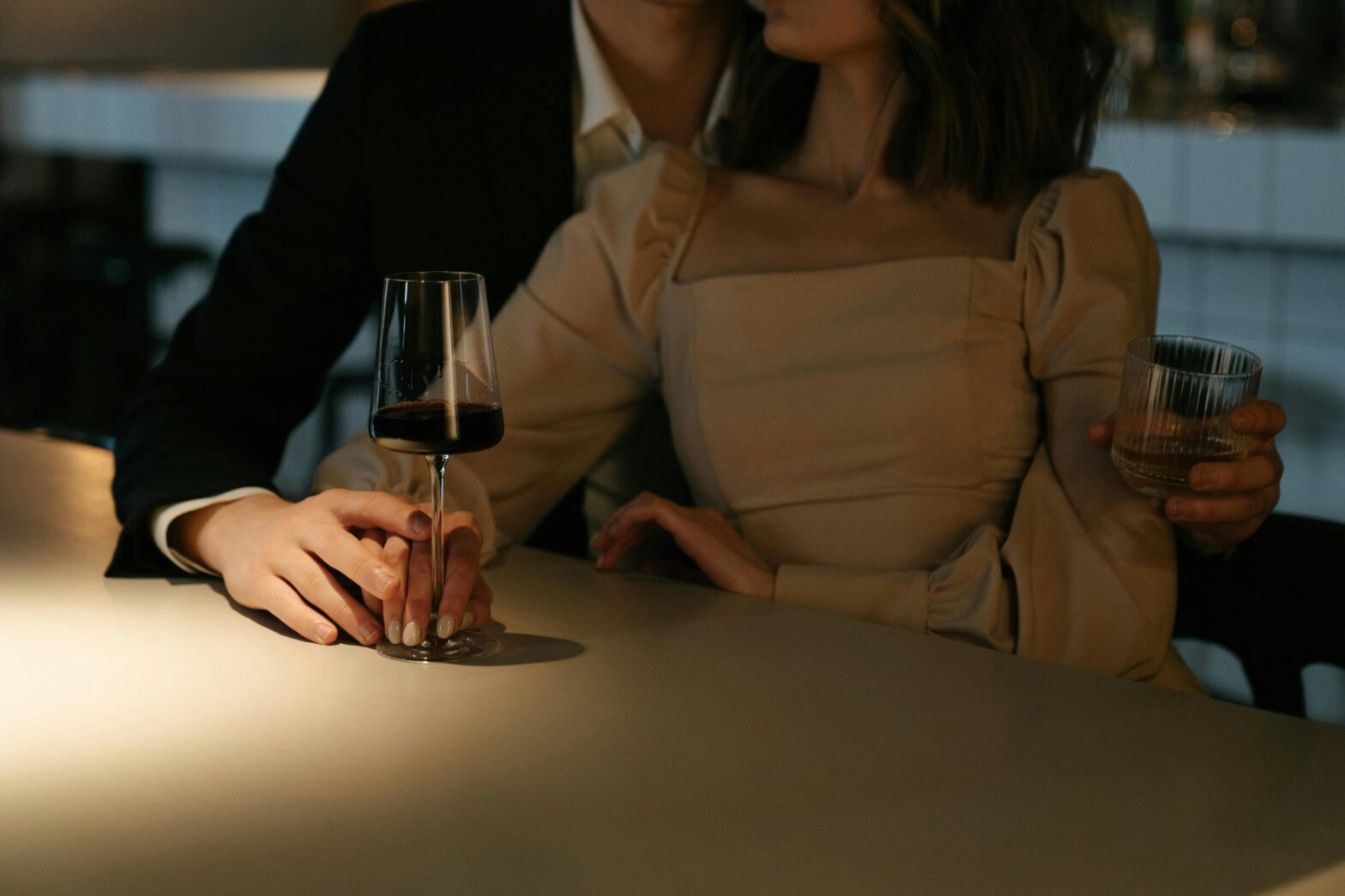 Couple on dinner date consent coaching at Miss Date Doctor