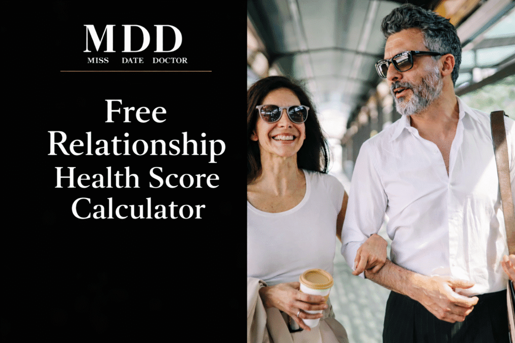 Couple on holiday after using Miss Date Doctor Free Relationship Health Score Calculator