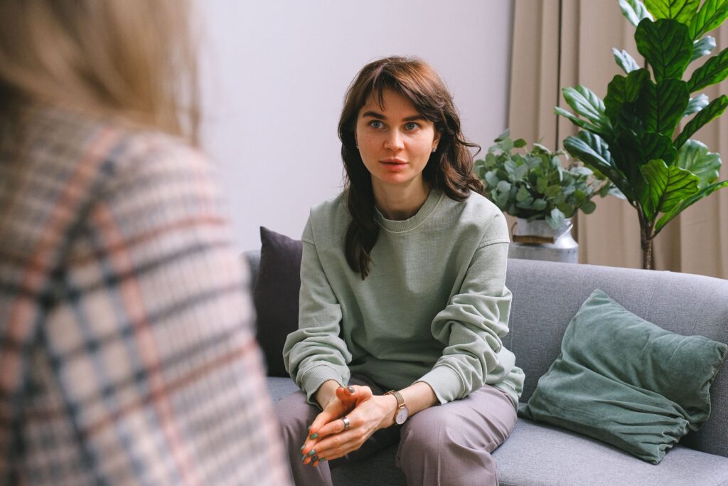 Couple working on communication and trust during relationship therapy.